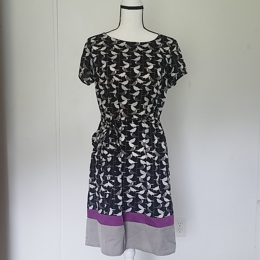 Bird Print Dress